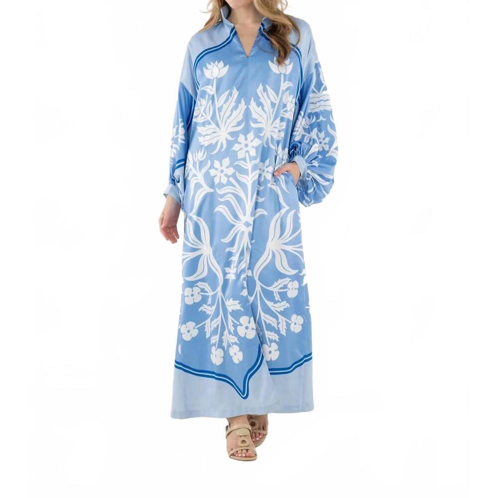 NEW EMILY MCCARTHY fiona dress in blue